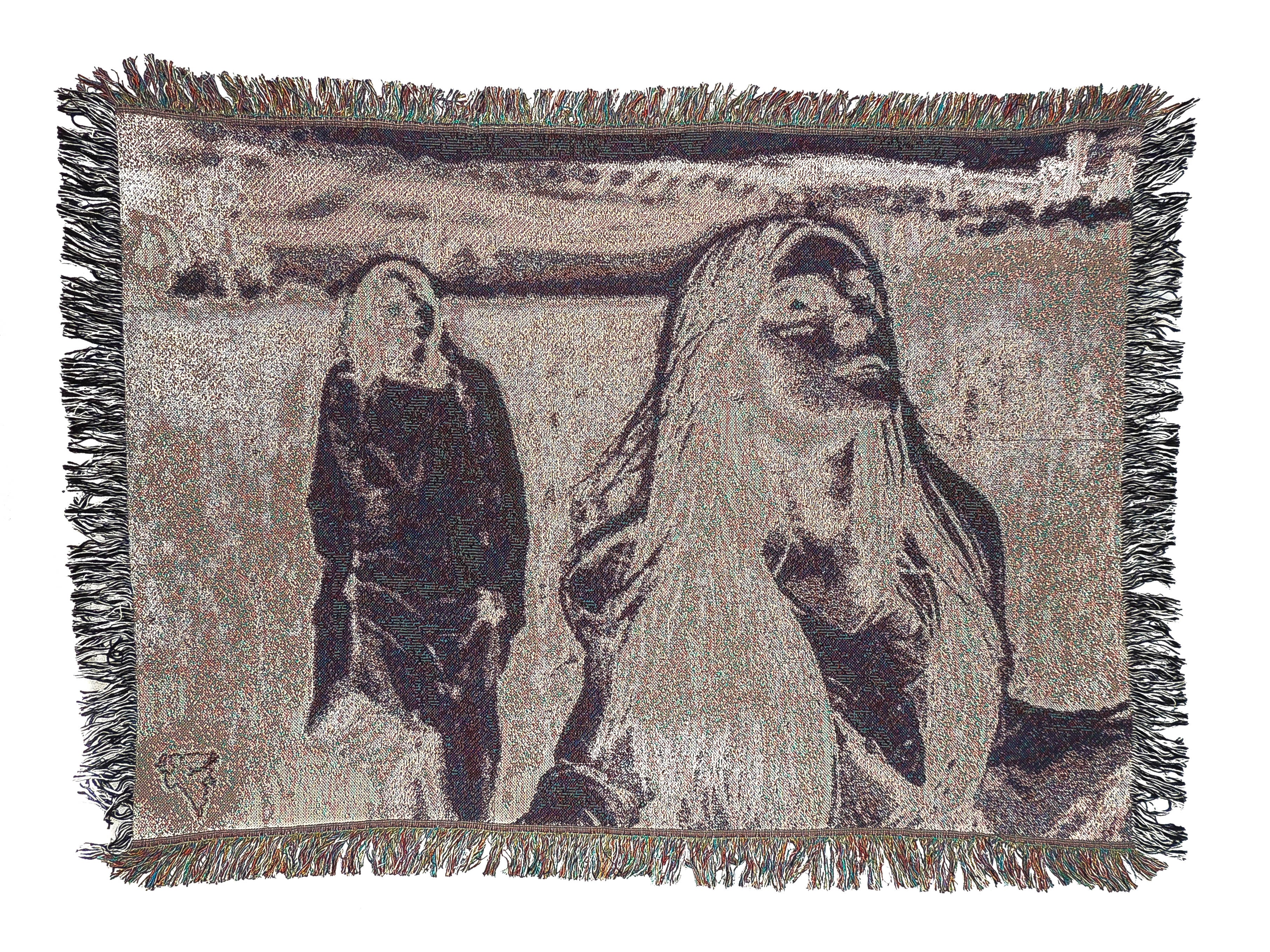 ANGELS GRAVE BLANKET WALL TAPESTRY