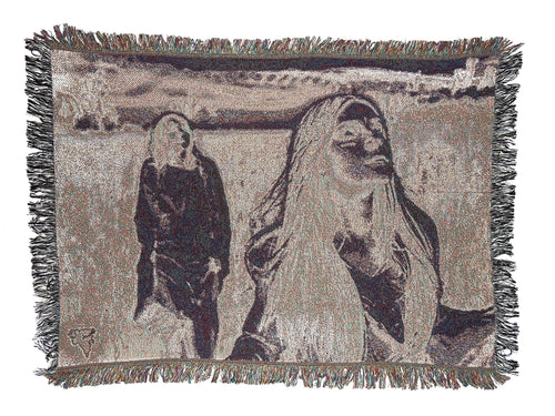 ANGELS GRAVE BLANKET WALL TAPESTRY